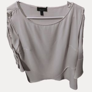 White Alyx Flowy Long Sleeve Blouse